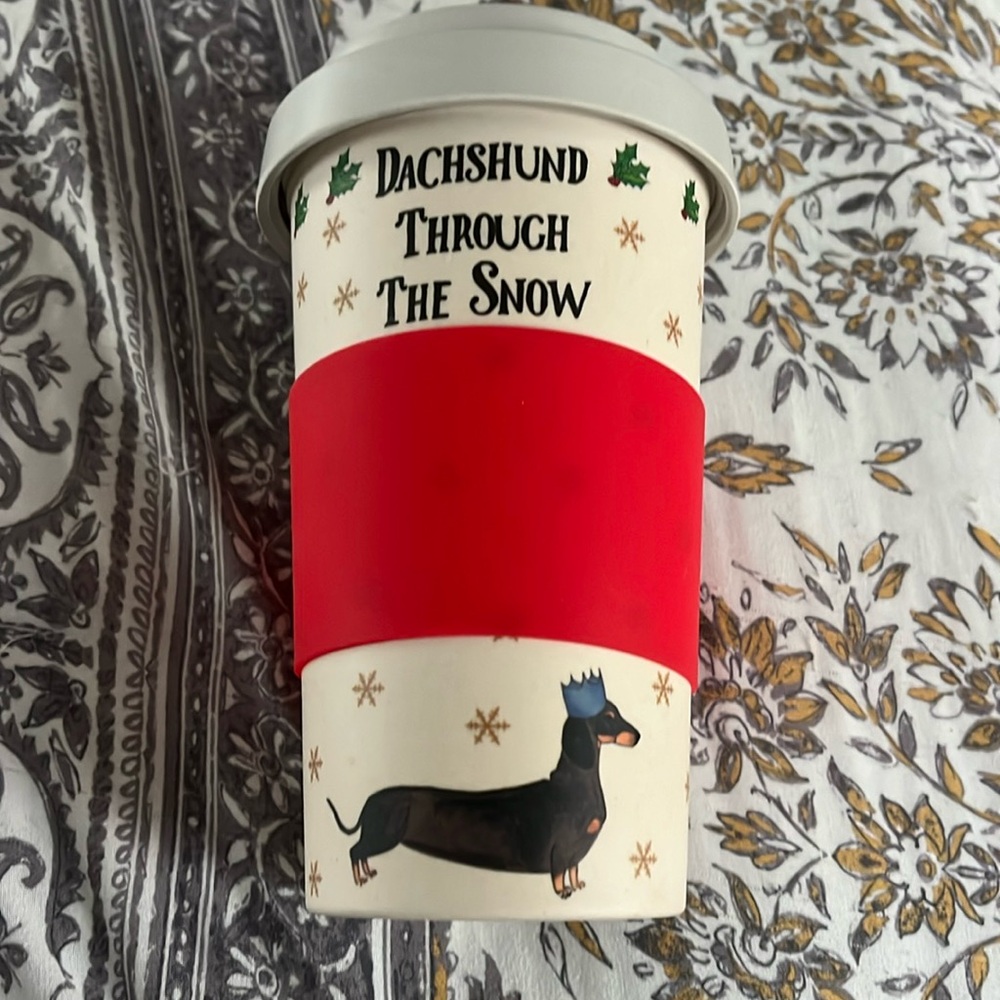 Dachshund coffee cup